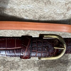 Tommy Hilfiger alligator print leather belt, size 36